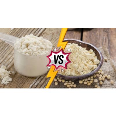 乳清蛋白vs大豆蛋白的化身