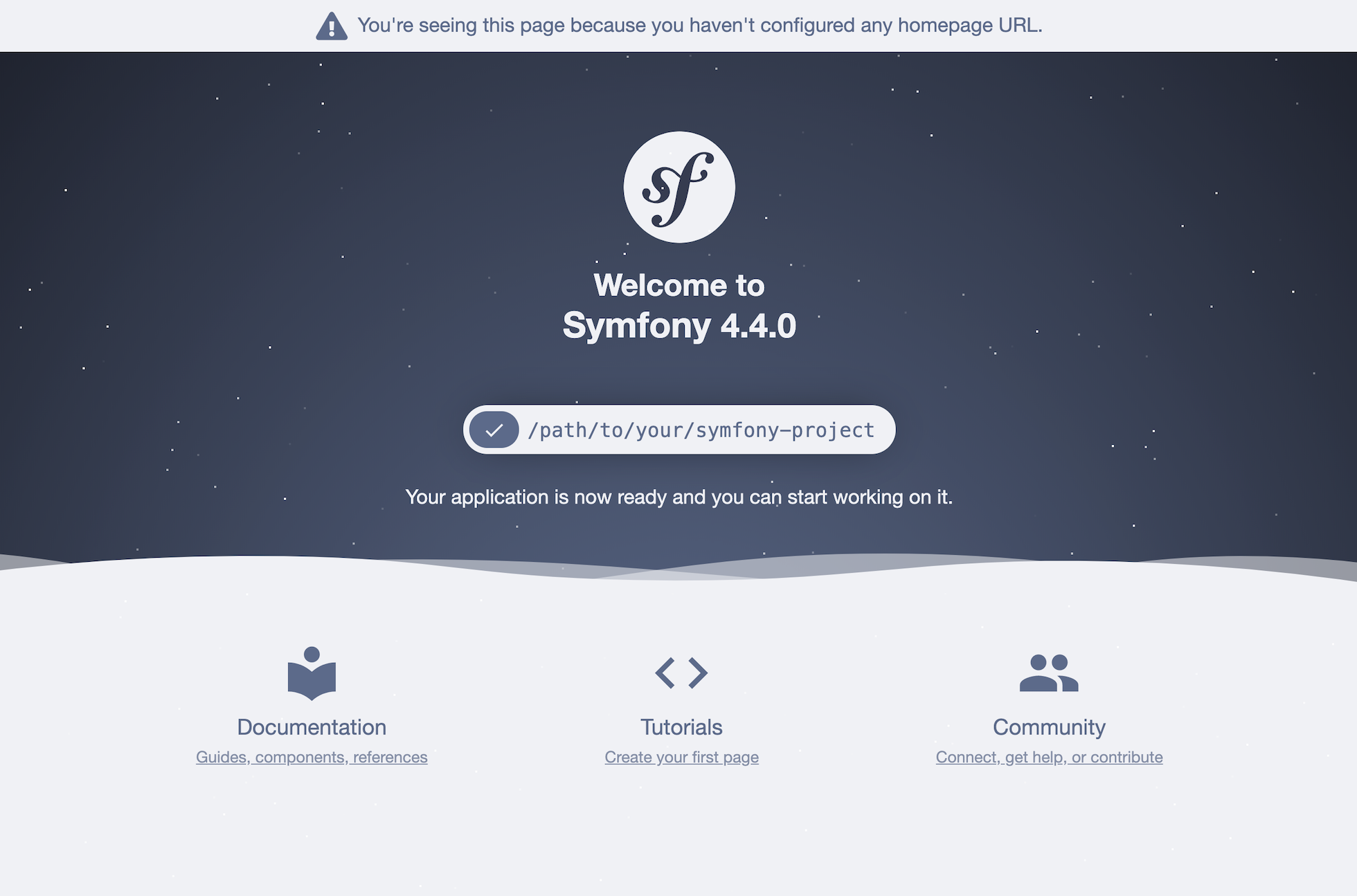 Symfob娱乐下载ony的Symfony欢迎页面4.4和新版本